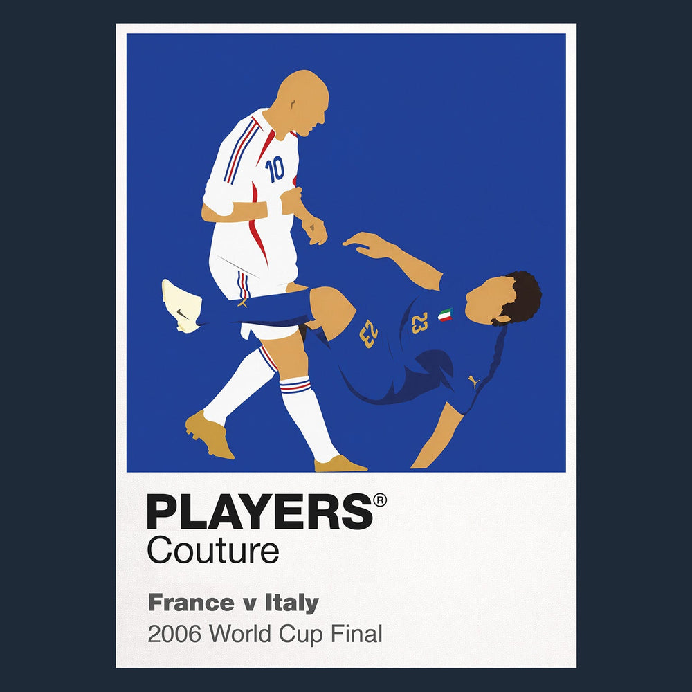 France v Italy 2006 Players Couture Frame Navy