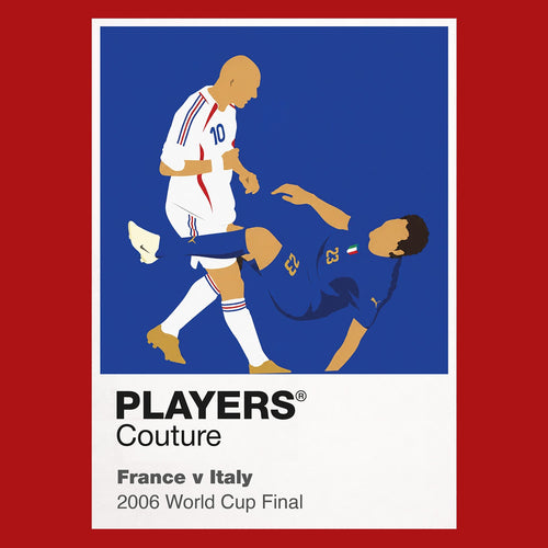 France v Italy 2006 Players Couture Frame Red