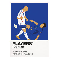 France v Italy 2006 Players Couture Frame White
