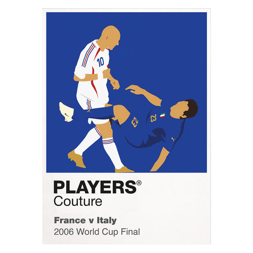 France v Italy 2006 Players Couture Frame White