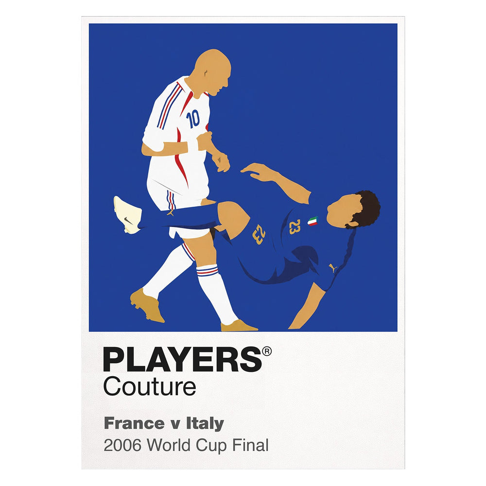 France v Italy 2006 Players Couture Frame White