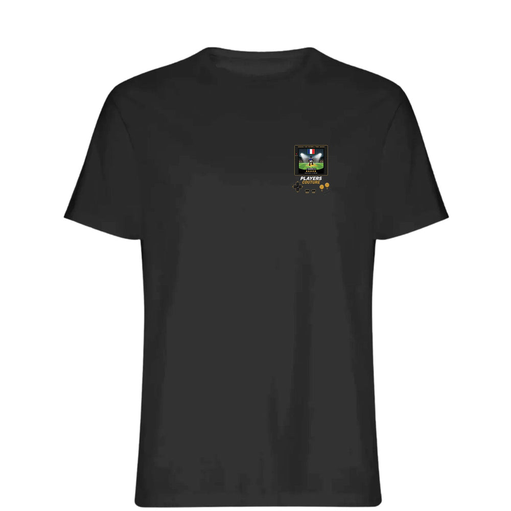 France World Cup 8-Bit Men's T-Shirt retro gaming football design by Players Couture
