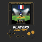 France World Cup 8-Bit Men's Hoodie retro gaming football design by Players Couture