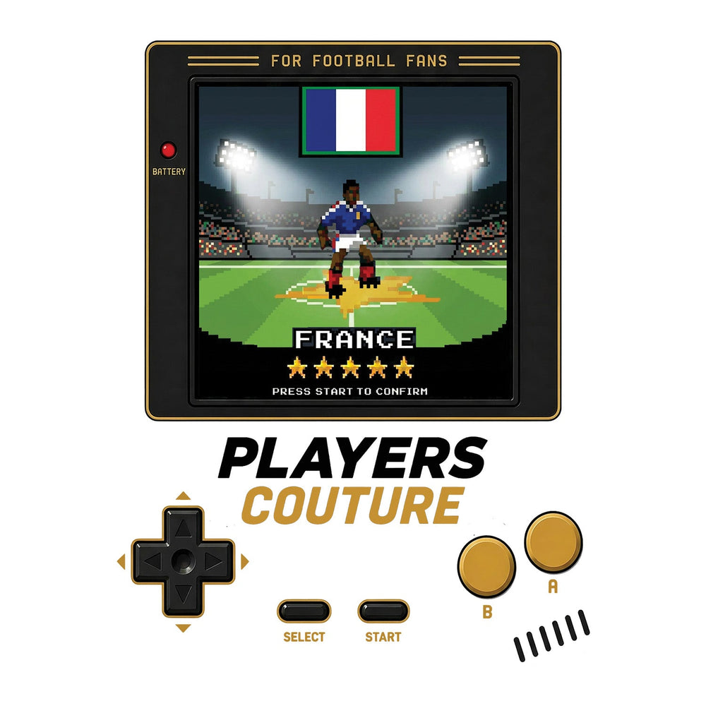 France World Cup 8-Bit Kids T-Shirt retro gaming football design by Players Couture
