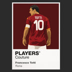 Francesco Totti Roma black Icon Frame artwork detail