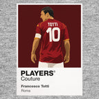 Francesco Totti Roma grey Icon Frame artwork detail