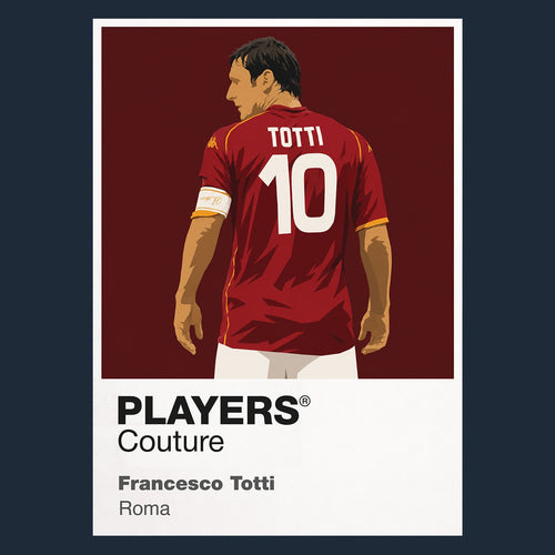 Francesco Totti Roma navy Icon Frame artwork detail