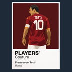 Francesco Totti Roma navy Icon Frame artwork detail