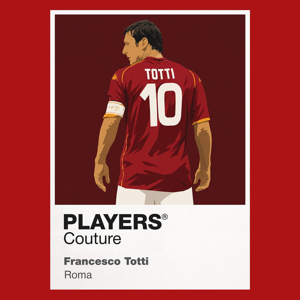 Francesco Totti Roma red Icon Frame artwork detail