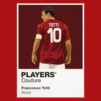 Francesco Totti Roma red Icon Frame artwork detail