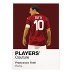 Francesco Totti Roma white Icon Frame artwork detail