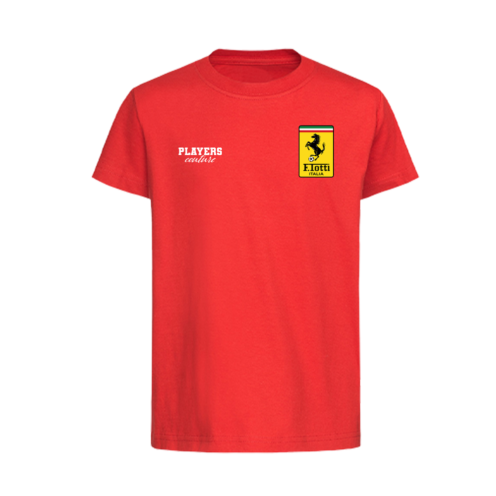 Francesco Totti Logo 1 Players Couture Kids T-Shirt Red