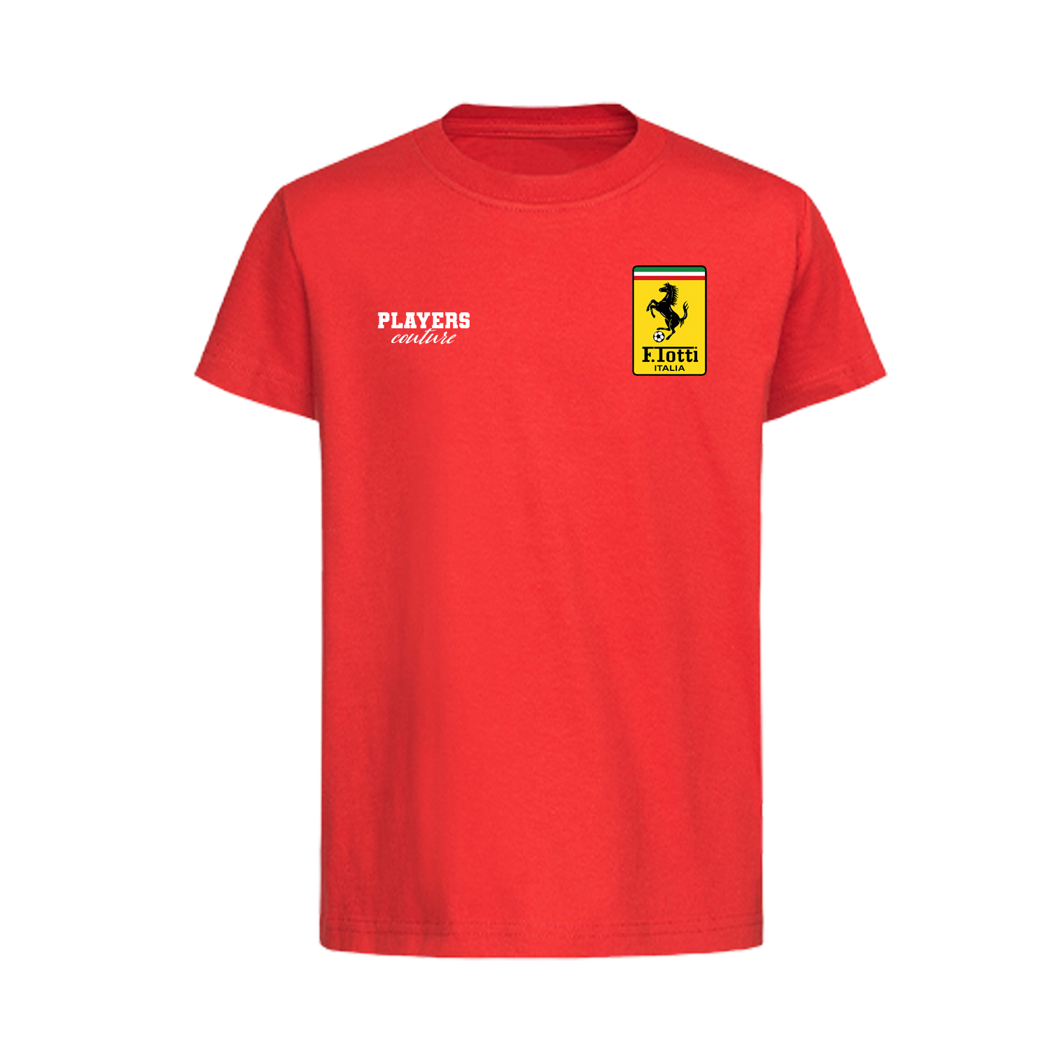 Francesco Totti Logo 1 Players Couture Kids T-Shirt Red