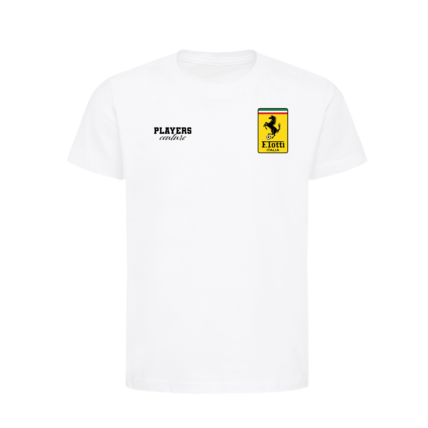 Francesco Totti Logo 1 Players Couture Kids T-Shirt White