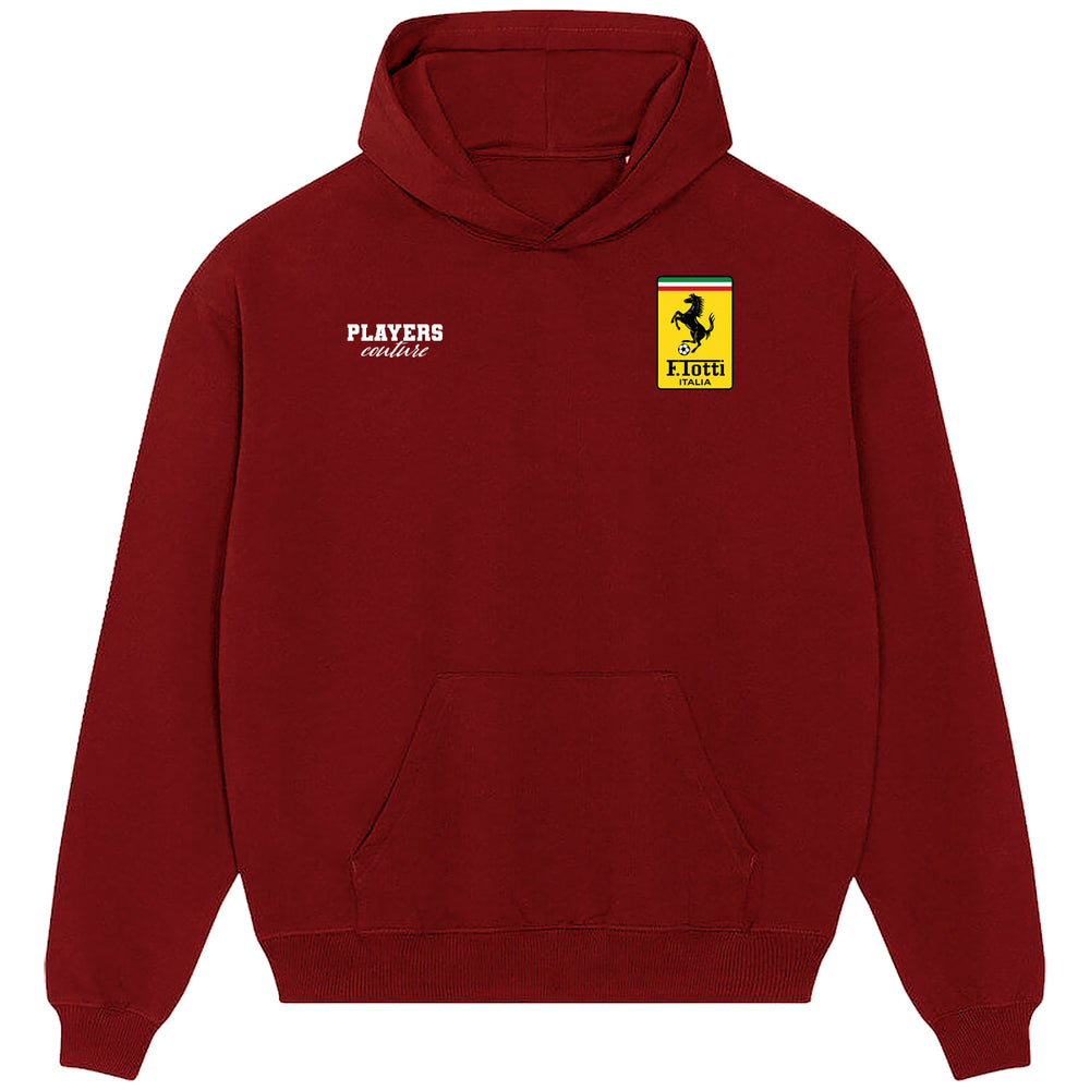 Francesco Totti Logo Players Couture Men's Casual Hoodie Red