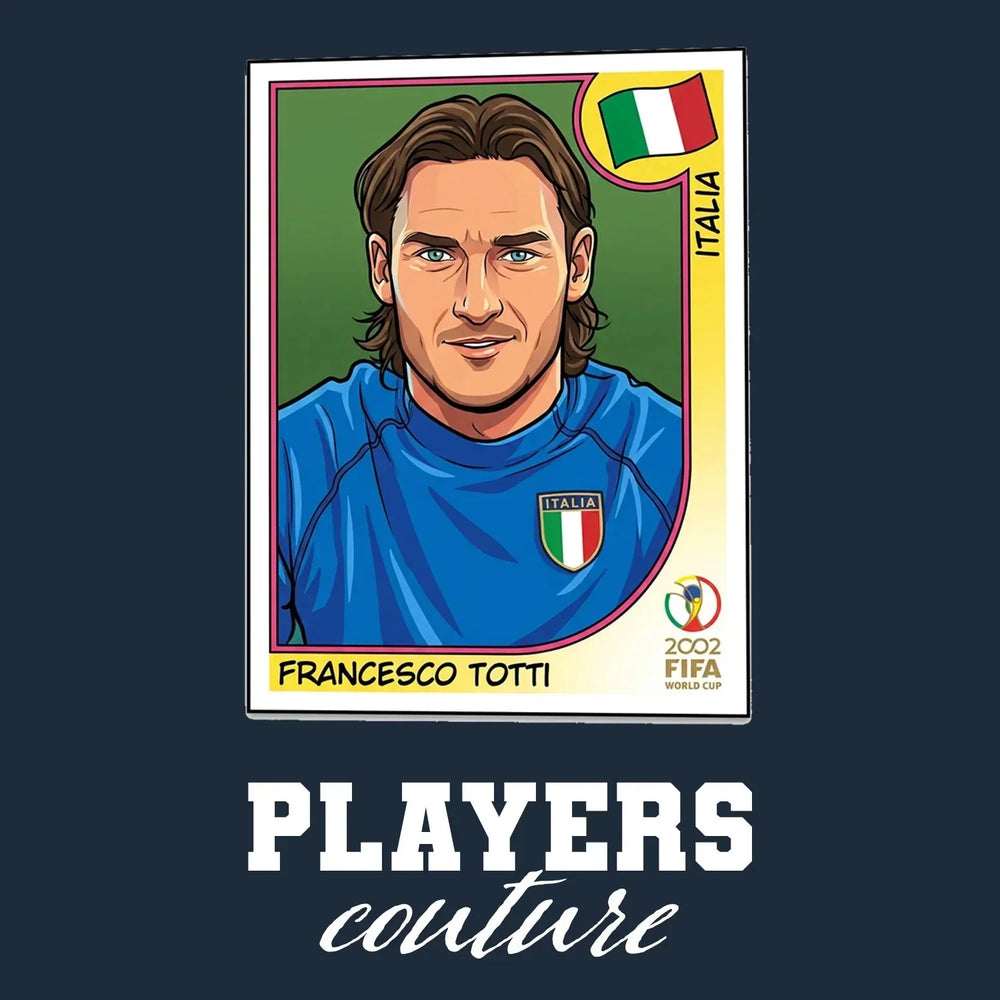 Francesco Totti World Cup Sticker Men's Hoodie – francesco totti navy Players Couture design