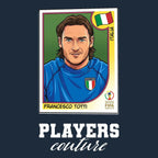 Francesco Totti World Cup Sticker Kids T-Shirt – francesco totti navy Players Couture design