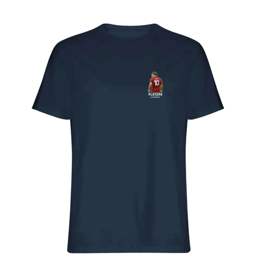 Francesco Totti t-shirt – navy men's t-shirt featuring the Francesco Totti Players Couture logo