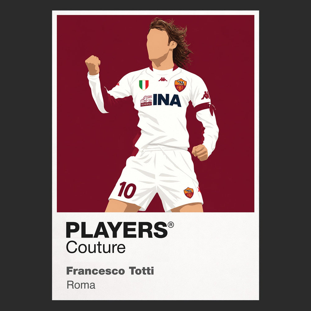 Francesco Totti Roma away Icon Frame artwork in black