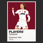 Francesco Totti Roma away Icon Frame artwork in black
