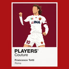Francesco Totti Roma away Icon Frame artwork in red