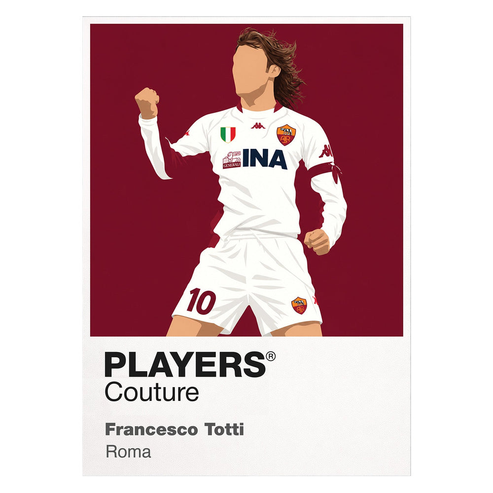 Francesco Totti Roma away Icon Frame artwork on white
