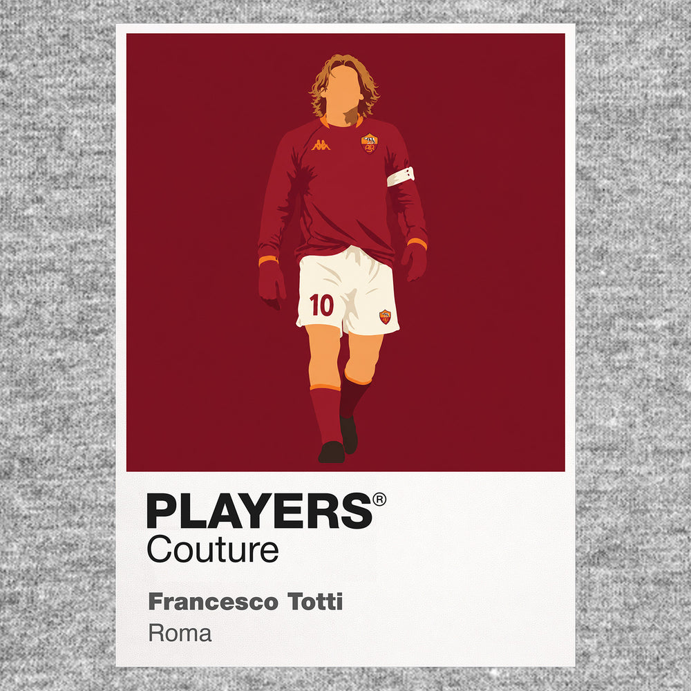 Francesco Totti Roma Icon Frame — Gray