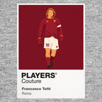 Francesco Totti Roma Icon Frame Men's Hoodie — Gray Artwork