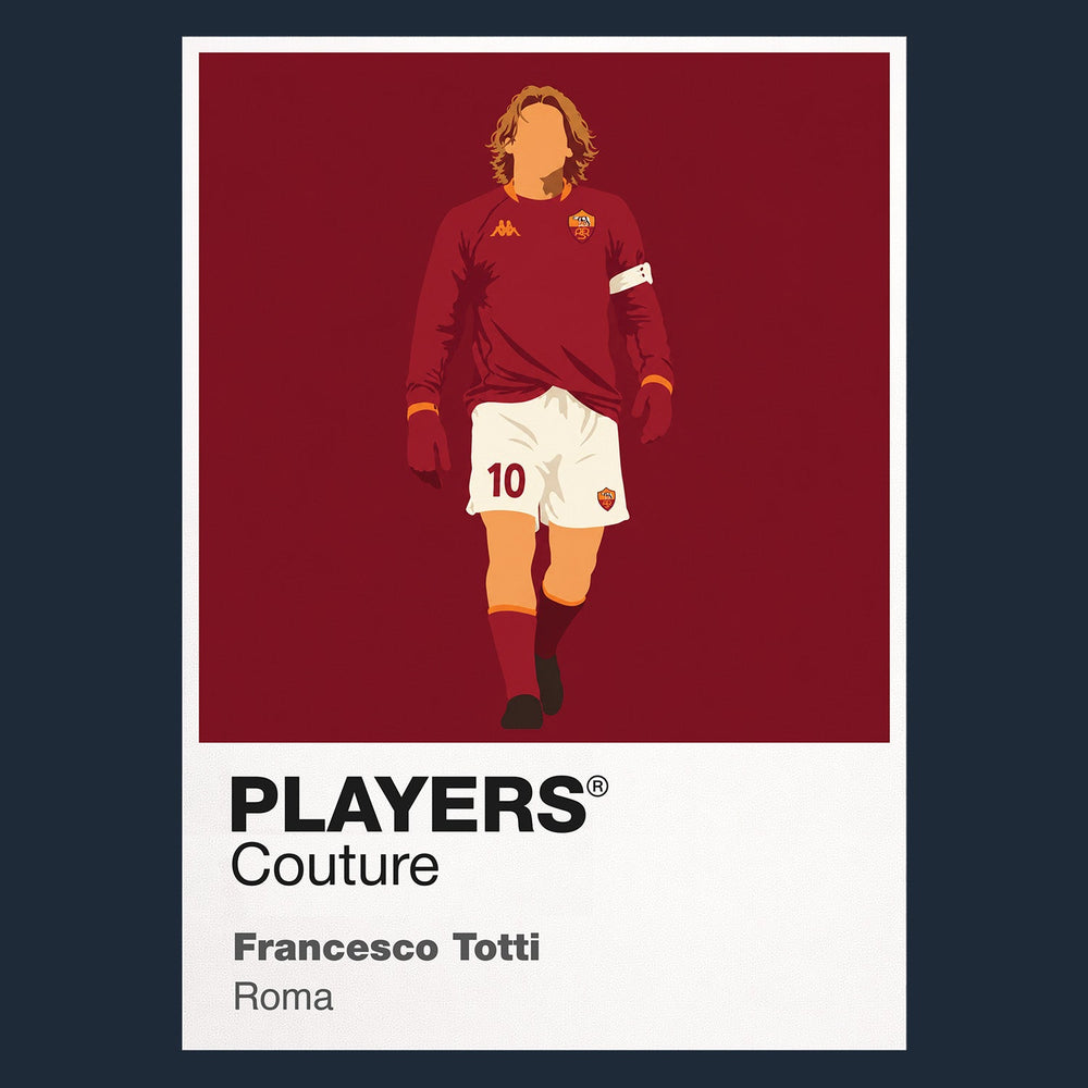 Francesco Totti Roma Icon Frame Men's Hoodie — Navy Artwork