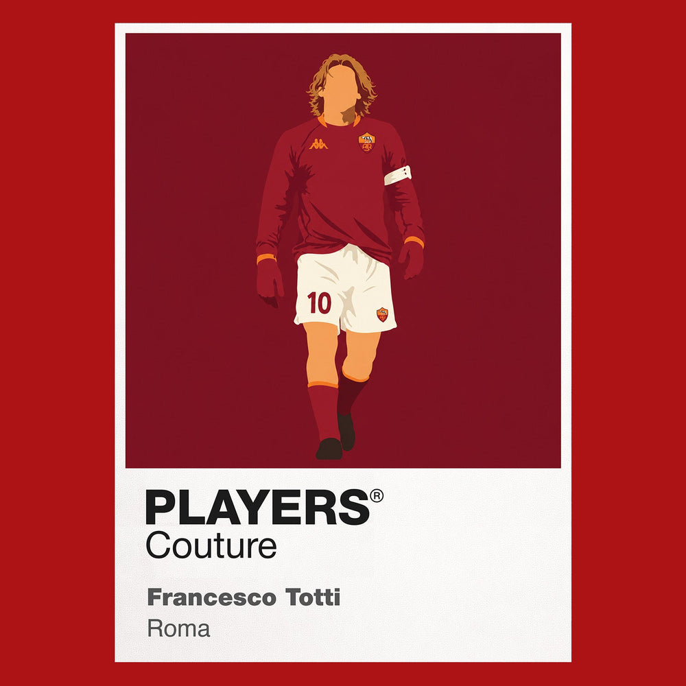 Francesco Totti Roma Icon Frame Men's Hoodie — Red Artwork