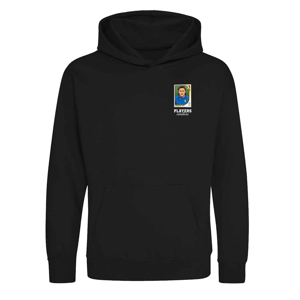 Francesco Totti World Cup Sticker Kids Hoodie – francesco totti sticker kids black hoodie Players Couture design