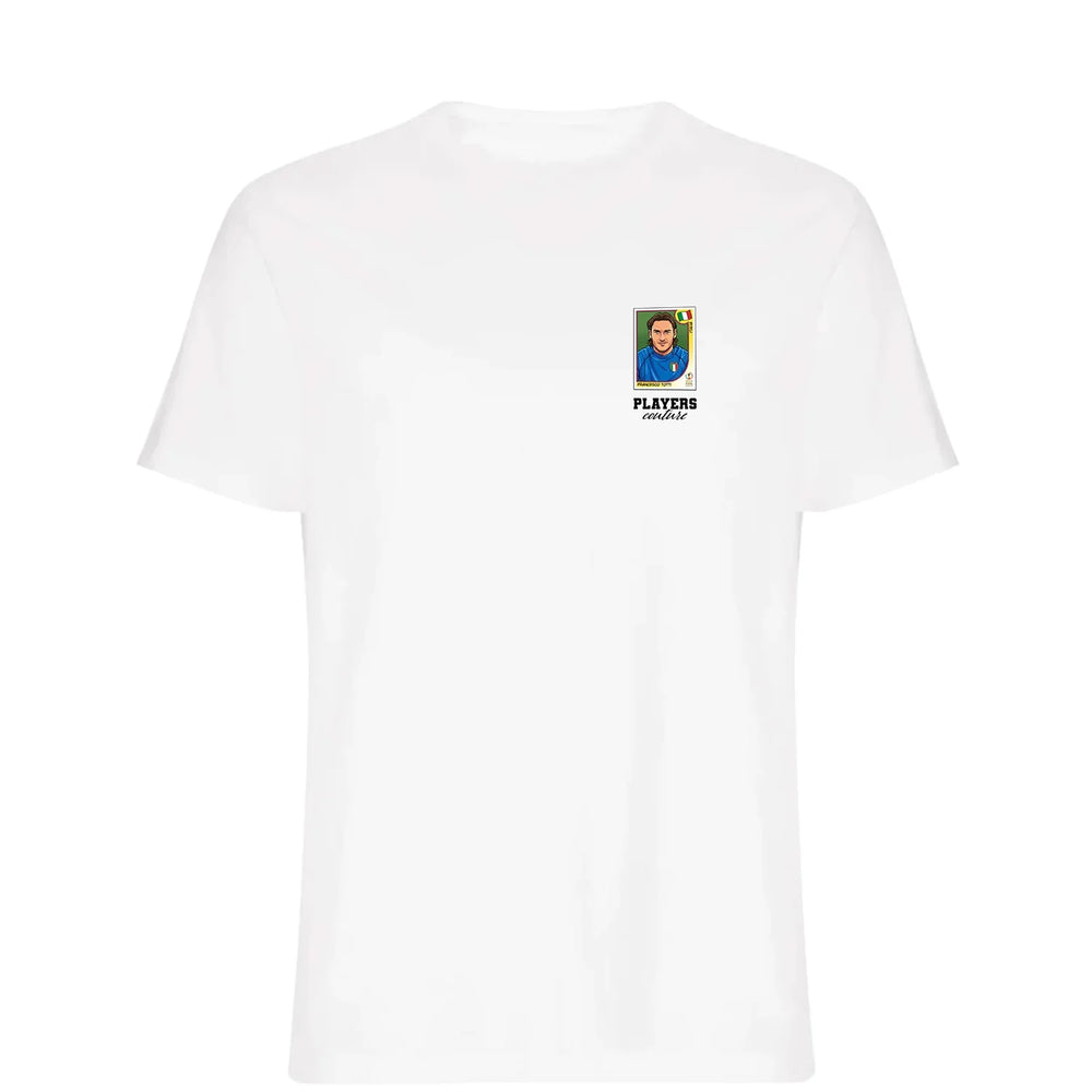 Francesco Totti World Cup t-shirt – white men's t-shirt featuring the Francesco Totti World Cup Players Couture logo