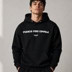 francis-ford-coppola name-print hoodie - black