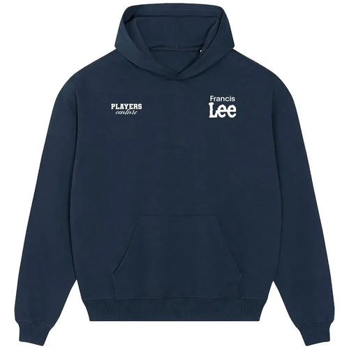 Francis Lee hoodie – navy men's hoodie featuring the Francis Lee Players Couture logo