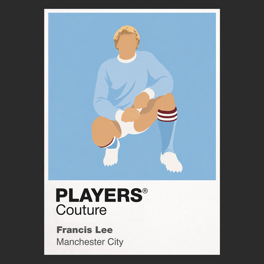 Francis Lee Manchester City Icon Frame — Black