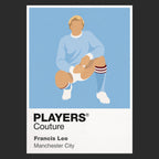 Francis Lee Manchester City Icon Frame — Black