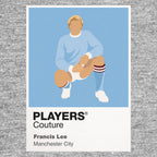 Francis Lee Manchester City Icon Frame Men's Hoodie — Gray Artwork