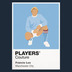 Francis Lee Manchester City Icon Frame Men's Hoodie — Navy Artwork