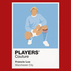 Francis Lee Manchester City Icon Frame — Red