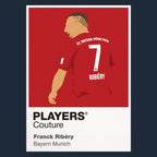 Franck Ribery Bayern Munich Icon Frame — Navy