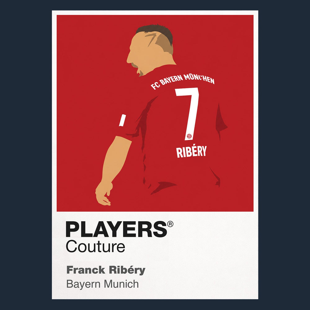 Franck Ribéry Bayern Munich navy Icon Frame artwork detail