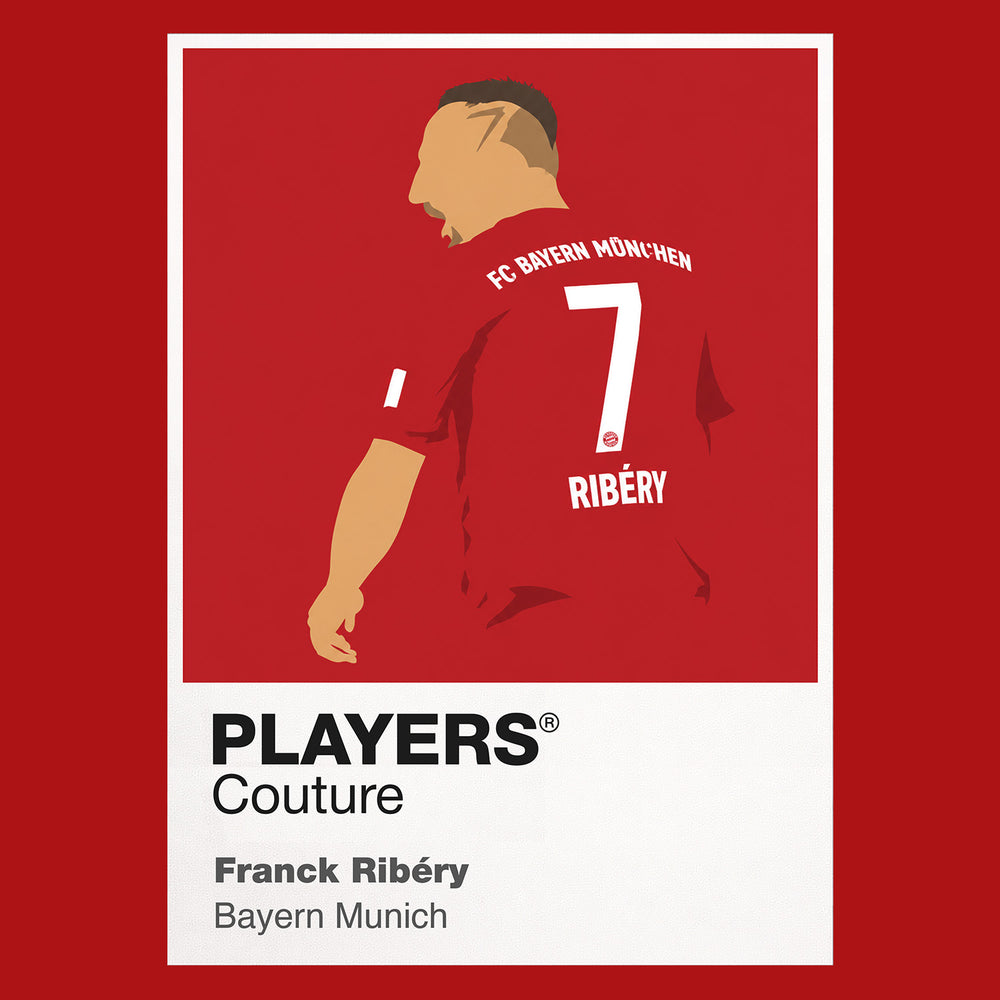 Franck Ribery Bayern Munich Icon Frame — Red