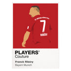 Franck Ribery Bayern Munich Icon Frame — White