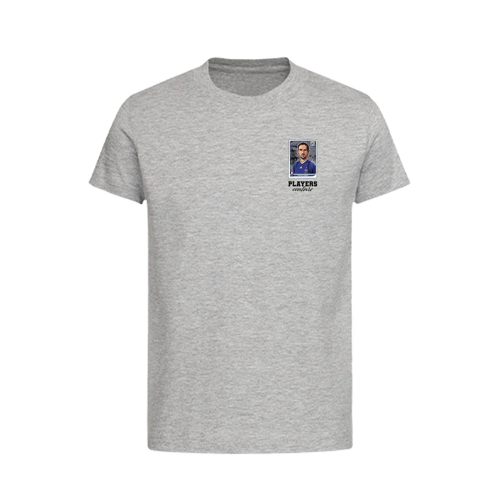 Franck Ribery World Cup Sticker Kids T-Shirt – franck ribery sticker kids grey tshirt Players Couture design