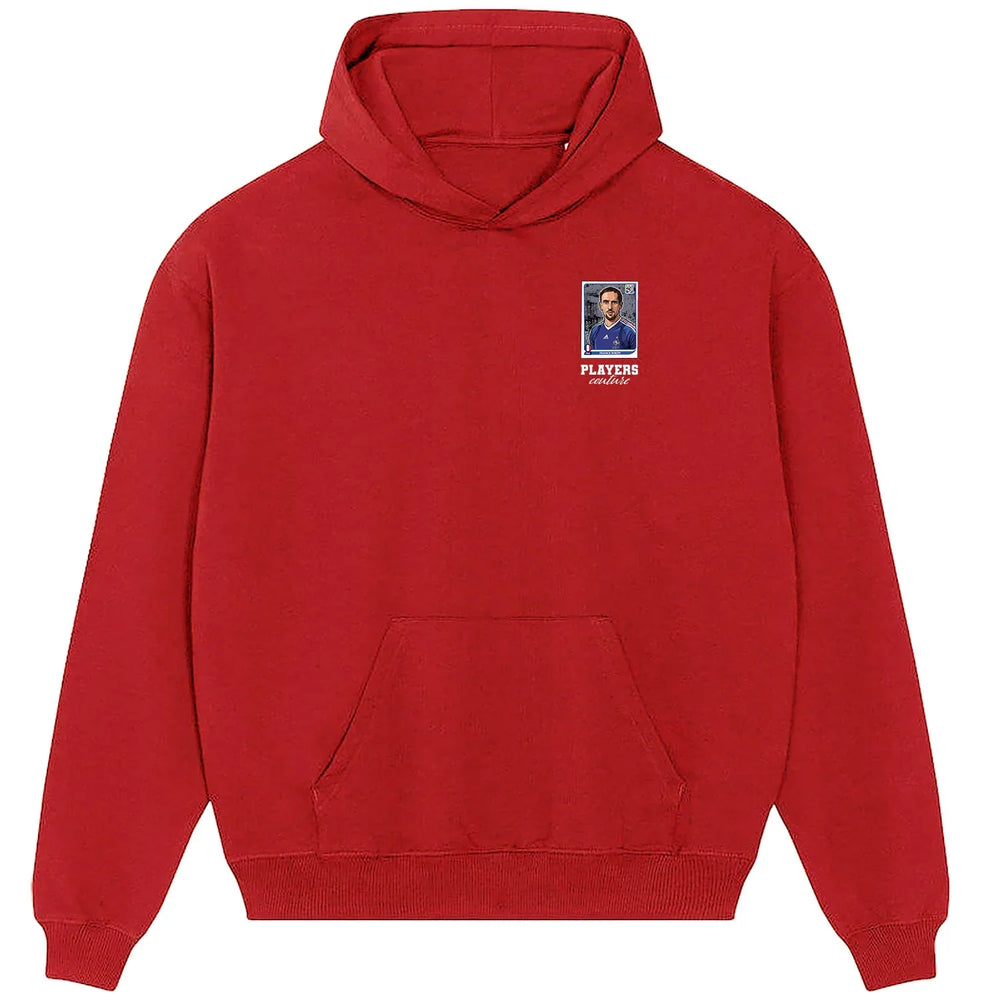 Franck Ribery World Cup Sticker Men's Hoodie – franck ribery sticker mens red hoodie Players Couture design