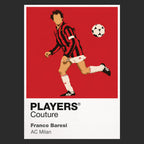 Franco Baresi AC Milan Icon Frame — Black