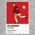 Franco Baresi AC Milan Icon Frame Men's Hoodie — Gray Artwork