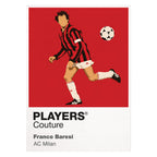 Franco Baresi AC Milan Icon Frame — White