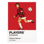 Franco Baresi AC Milan Icon Frame — White