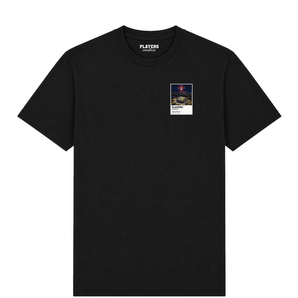 Franco Baresi AC Milan Icons in Lights Frame Men's T-Shirt in Black